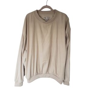 NWT Vintage Hunt Club Golf Microsuede Crewneck Pullover Windbreaker Shirt